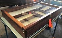 Large wooden display cabinet