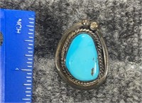 Native American Turquoise Ring Marked SA
