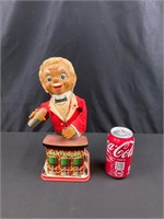 Vintage Rosko bartender, Charley Weaver, Tin toy