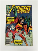 Autograph COA Wesr Coast Avengers #52 Comics