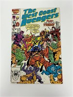 Autograph COA Wesr Coast Avengers #15 Comics