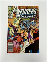 Autograph COA Wesr Coast Avengers #53 Comics