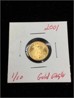1/10 Gold Eagle 2001