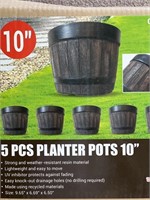5 Piece Planter Pots