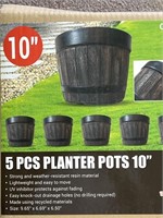 5 Piece Planter Pots