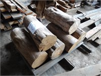 6 x Pine Stool Logs 230dia x 650mm tall Approx
