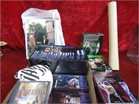 Highlander Movie lot. DVDs, VHS, photographs.