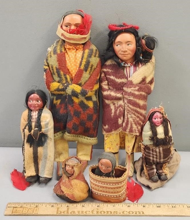 Native American Dolls Lot Collection