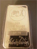 10 Troy Ounce Silver Towne Siver Bar