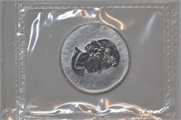 2006 1/2 ozt Silver .999 Canadian Wolf