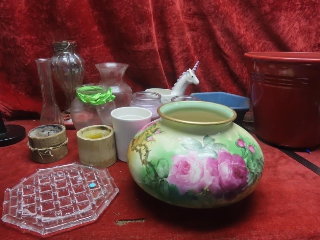 Vase & flower pot lamp. Belleek willets.