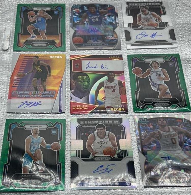 Topps basketball cards - some autographed