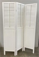 Painted Room Divider with Shutters