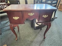 3 drawer wooden entry table