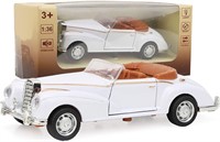 White Alloy Roadster Toy Car x4