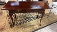 Queen Anne Two Drawer Sofa Table