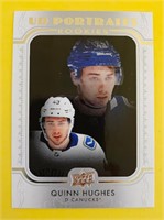 Quinn Hughes 2019-20 UD Portraits Rookies