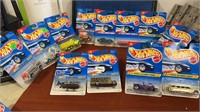 12 Hot wheels New on card.  This lot includes 1-4