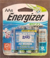 Unopened Package of 6 Energizer AA Eco Advanced