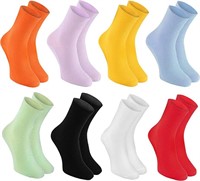 8 New Pairs XS Rainbow Diabetic Socks Size 5.5-7