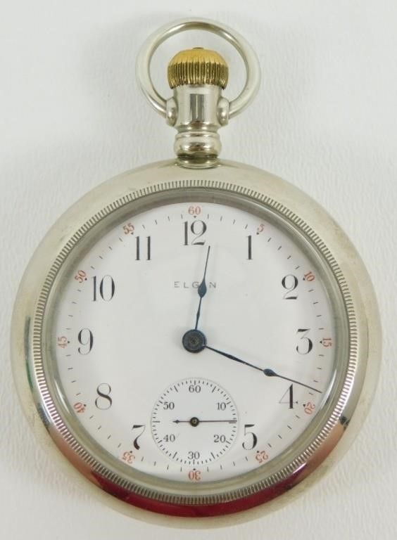 Elgin 17 Jewel S.S. Pocket Watch - Year 1910,