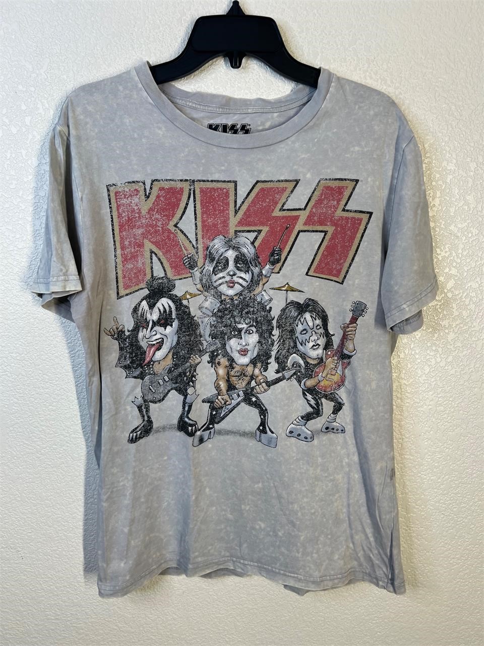 Kiss Caricature Tie Dye Shirt