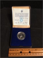 1984 Yugoslavia Commemorative Olympic Silver 100 D