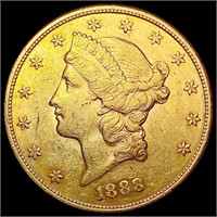 1888-S $20 Gold Double Eagle CHOICE AU