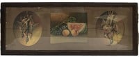 Vintage Still Life Fruit & Duck Prints Framed
