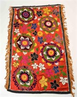 EMBROIDERED SILK SUZANI WALL HANGING