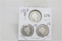 1912D/14/16 Barber Dimes