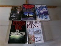 5 Hard cover Stephen King books