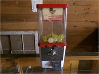 Kidney Foundation coin machine, plastic top no key