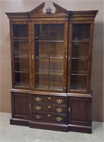 2pc Drexel Mahogany China Cabinet