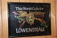 This World Calls For Lowenbrau Beer Bar Mirror