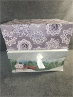 Decorative storage box's with ribbon and k