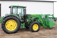 2010 John Deere 6430 Tractor w/673 Loader&Grapple