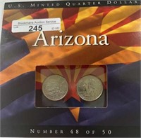 2008PD US Minted Arizona Quarters
