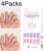 4Packs Vamony Press On Nail Kit