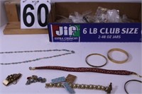 Flay of Costume Jewelry w/ Bracelet