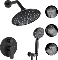 EMBATHER Matte Black Shower Faucets Sets Comple