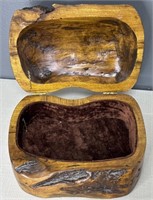Vintage Hand Crafted Wood Stash Box