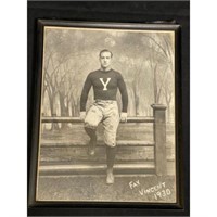 1930 Yale Football Framed Photo Fay Vincent 13x10