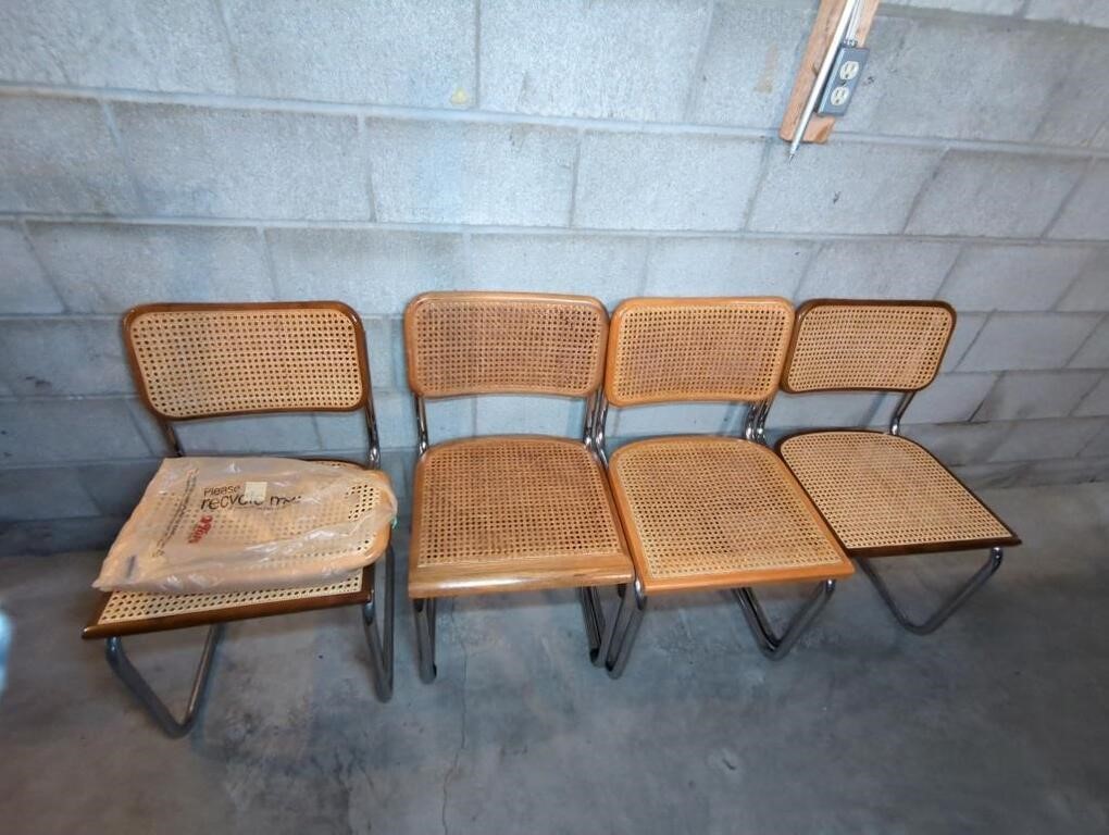 4 CANE CHAIRS