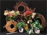 Wreaths and Artificial Flowers
