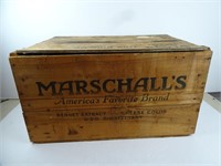 Antique Marschalls Disinfectant Wood Crate