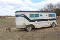 1969 Miley 2-horse straight load trailer