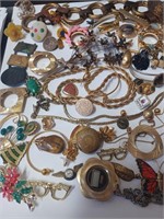 Lot of Goldtone Jewelry to Include Necklaces,