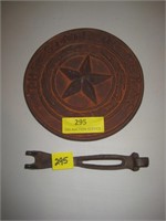Cast Iron Texas State Star 8" and Cast Iron Stove