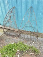 Four pieces of decorative iron. 4 feet tall